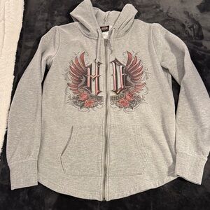 Harley-Davidson Gray Hoodie with Logo